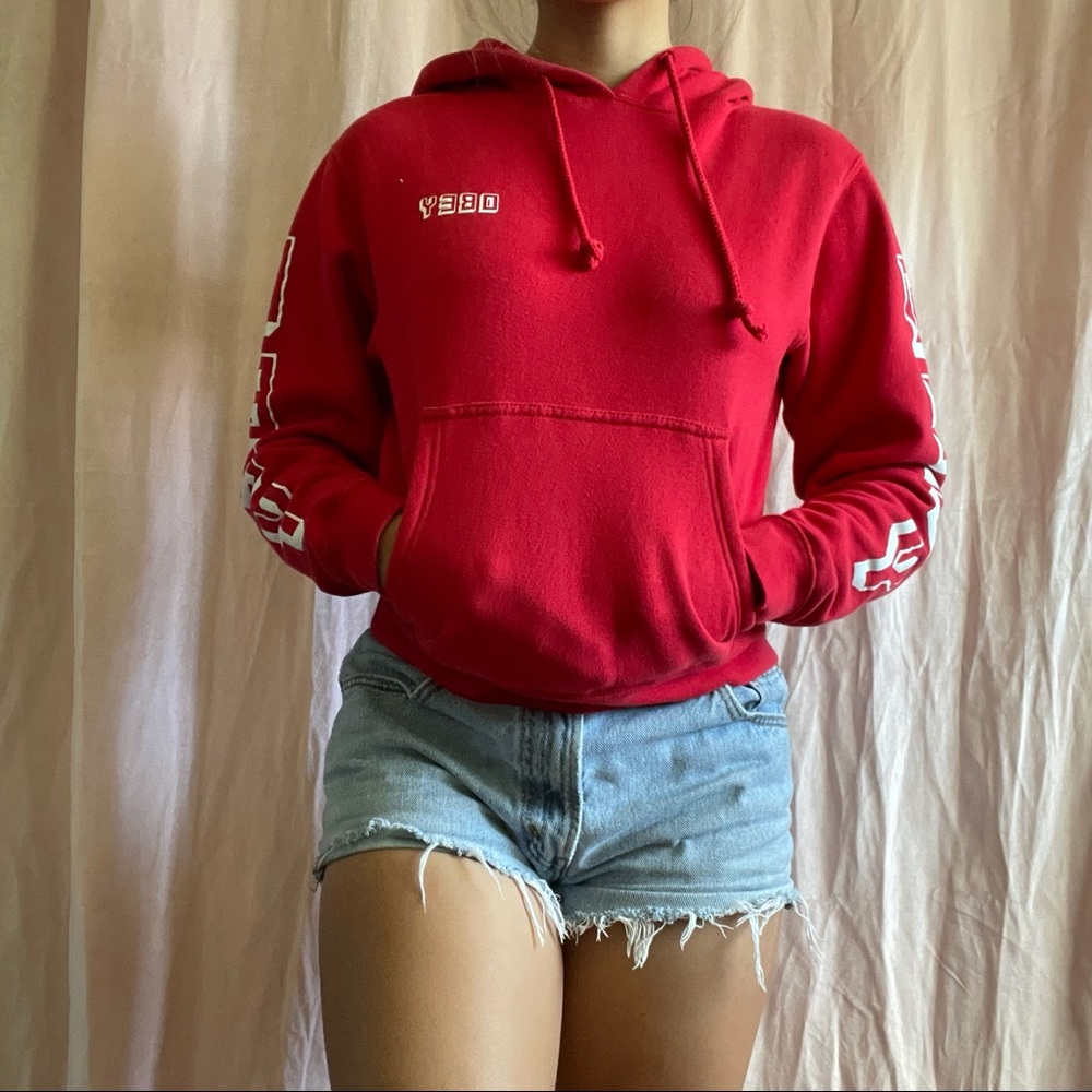 Red Obey Hoodie❤️‍🔥